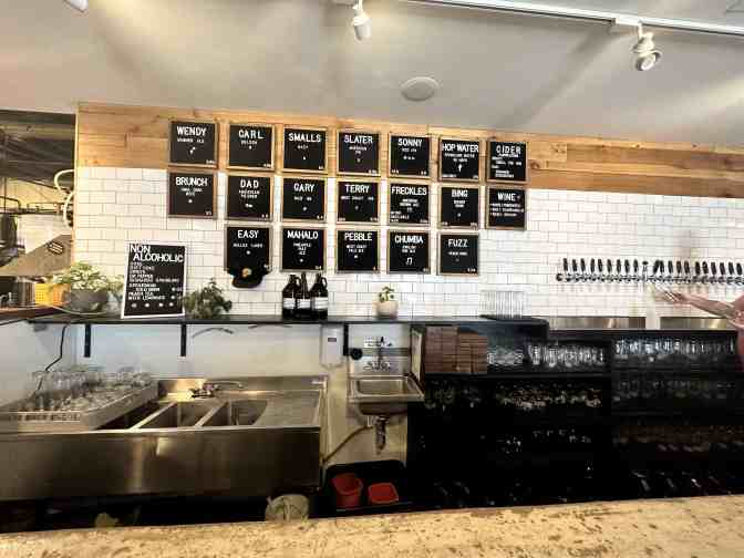 Favorite beer list at St. Elmo